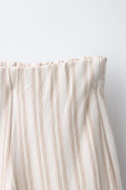 PANTAL?N WIDE LEG CARGO RAYAS / Crudo - Zara фото 3