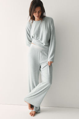 Pijama en punto cepillado - H&m фото 7
