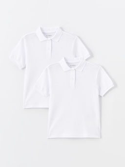 Polo Yaka Basic K?sa Kollu Erkek ?ocuk Ti??rt 2li - Waikiki фото 5