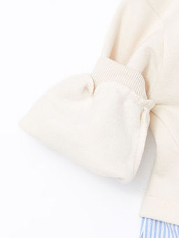 Bisiklet Yaka Bask?l? K?z Bebek Sweatshirt ve E?ofman Alt 2li Tak?m - Waikiki фото 3