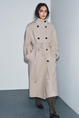 OVERSIZE HIGH-NECK COAT ZW COLLECTION LIMITED EDITION