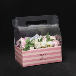 Коробка-переноска, упаковка подарочная, «Dreams come true», 26.5 х 30 х 18.5 см