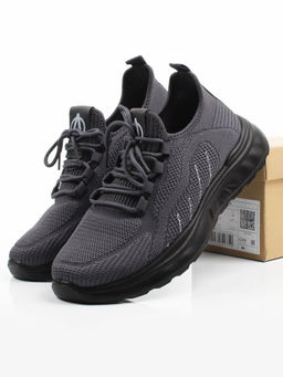 03-TEX-D01-04 DK. GREY Кроссовки летние мужские (текстиль)