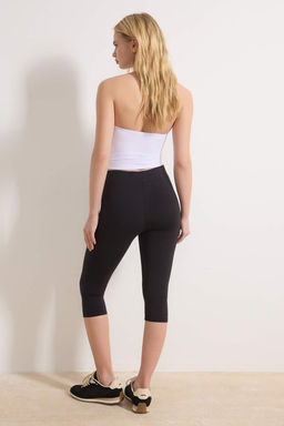 Siyah Kapri Boy F?rcal? Soft Kumas Kruvaze Bel Spor Tayt THMSS26TY00004 - Trendyolmilla фото 7