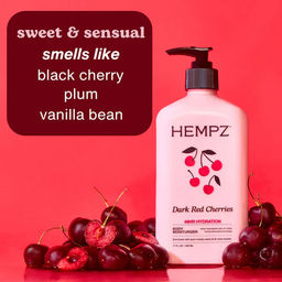 Молочко для тела увлажняющее HEMPZ Dark Red Cherries