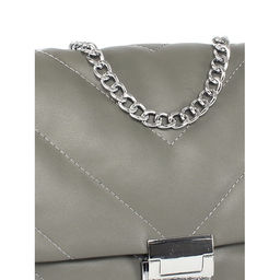 Сумка женская искусственная кожа UMUP-6288, 1отд, плечевой ремень, серый SALE 258714 - Adelia фото 4