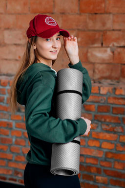 Коврик фитнес 1400*500*5 Серебристый