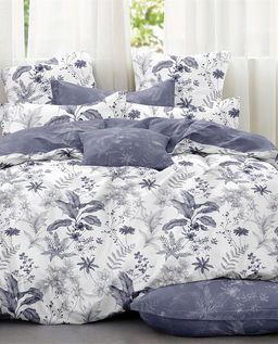 Постельное белье поплин люкс - Графоро 2 сп. с Евро простыней (нав.70х70)