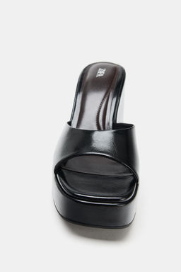 SANDALIA TAC?N CU?A / Negro - Zara фото 3