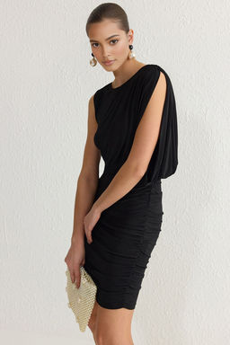 Bordo Vucuda Oturan Orme S?k K?sa Abiye Gece Mezuniyet Elbisesi TPRSS25EL00029 - Trendyolmilla фото 8