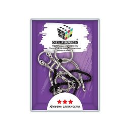 DELFBRICK DLM-42 Головоломка металлическая 1 шт Веревочный лабиринт 6 элемент