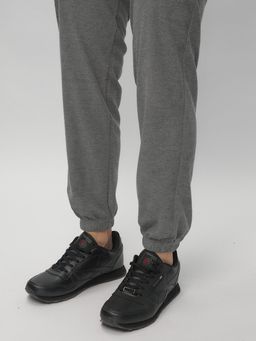 Брюки джоггеры спортивные трикотажные мужские серого цвета 001Sr