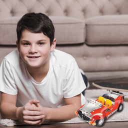 Конструктор металлический Машина. Спортмобиль, 4 в 1, 226 деталей - Unicon фото 5