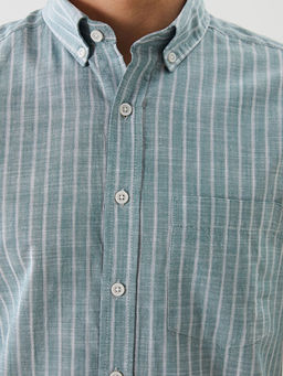 Regular Fit ?izgili Erkek G?mlek