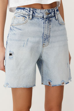 Mavi Y?rt?kl? Denim Bermuda TWOSS24SR00075 - Trendyolmilla фото 5