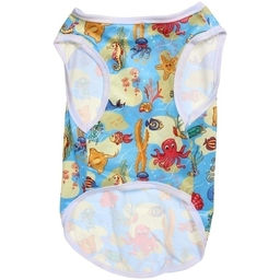 Цена за 2 шт. Майка для собак мелких пород "БРО на стиле", пляжная вечеринка, размер L (длина спинки 33см, объем груди 38см, от 7 до 9кг)