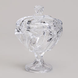 БЛЮДО С КРЫШКОЙ НА НОЖКЕ BOHEMA ДИАМЕТР=11,5 СМ ВЫСОТА=16,5 СМ