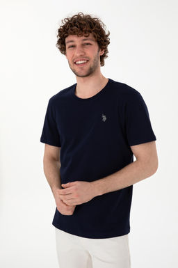 Erkek Regular Fit Bisiklet Yaka Lacivert Basic Ti__rt Sepette S_rpriz _ndirim - U.s. polo assn фото 10