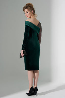 Платье Euro Moda 486 зеленый