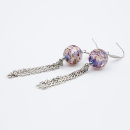 Серьги из муранского стекла PURPLE MIST LS1925