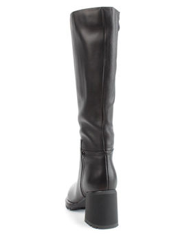 02-FI915-1M BLACK Сапоги зимние женские (натуральная кожа, байка, натуральный мех)