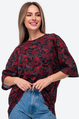 Футболка унисекс оверсайз с принтом дракон Happy Fox  фото 11