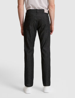 Siyah Straight Fit Jean Pantolon