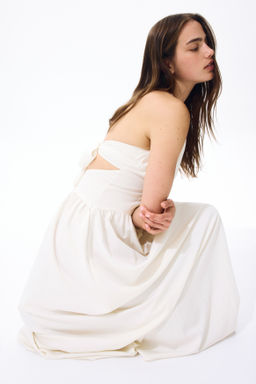 Ruched halterneck dress - H&m фото 3