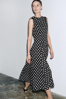 ZW COLLECTION POLKA DOT MIDI DRESS