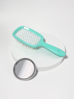 Расческа массажная, с зеркалом