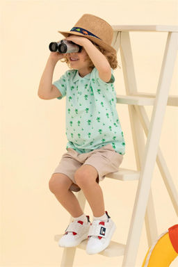 Зеленая футболка-поло для мальчиков Неожиданная скидка в корзине