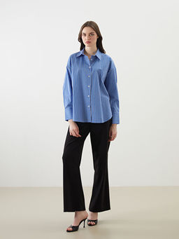 ?izgili Oversize Poplin Kad?n G?mlek