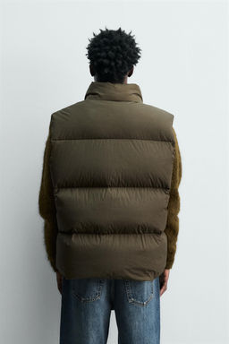 100% FEATHER PUFFER GILET - Zara фото 3