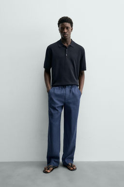 POLO PUNTO REGULAR FIT / Marino oscuro
