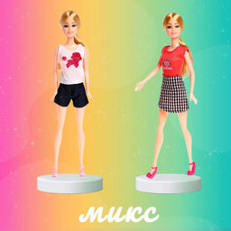 Кукла-модель «Глория» модный образ, МИКС