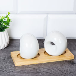 Набор для специй 2 предмета / NS239 /уп 80/ на деревянной подставке - Галеонтрейд фото 4