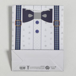 Цена за 2 шт. Пакет подарочный ламинированный, упаковка, «Деловой мужчина», MS 18 х 23 х 8 см