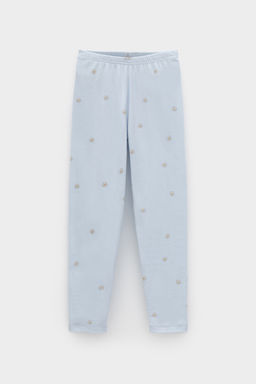 КР 4074-1/голубой,любимые ромашки к563 брюки