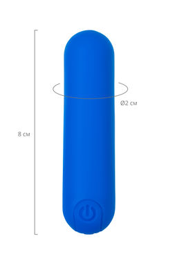 Вибропуля A-Toys NEP, силикон, синий, 8 см - Toyfa фото 5