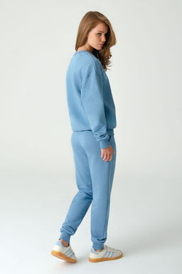 Арт. 2520/3 Костюм с брюками женский 44-52 (5 шт) Цвет:верх-голубой,низ-голубой - Калинка фото 14