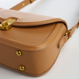 Сумка женская мессенджер TEXTURA на клапане, 23×6×13 см, тёмно-бежевая