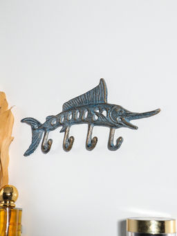 Крючки декоративные чугун "Осётр" 25,5х11х1,5 см