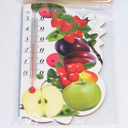 Термометр-сувенирный 13007 фрукты на магните (картон ) оптом