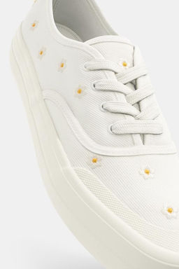 FLORAL EMBROIDERED TRAINERS - Zara фото 8