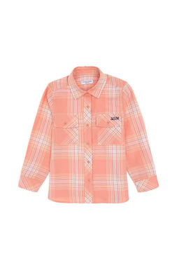 Оранжевая рубашка с длинным рукавом для девочки Неожиданная скидка в корзине - U.s. polo assn фото 3