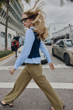 CONTRAST POPLIN SHIRT - Zara фото 4