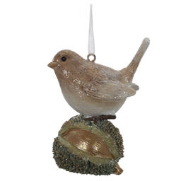 Фигурка декоративная подвесная "Птичка", L6 W3,5 H8 см, 3в.