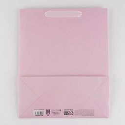 Пакет ламинированный Розовый, M 26 32 12 см - Дарите счастье фото 8