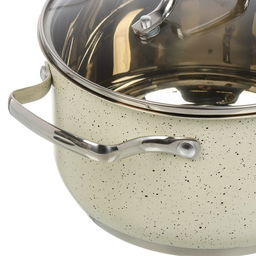 Кастрюля 3,6л из нержавеющей стали со стеклянной крышкой, 20х11.5см (R-306в) /Rashel/  фото 6