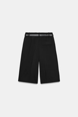 BERMUDA LARGA CINTUR?N / Negro - Zara фото 8